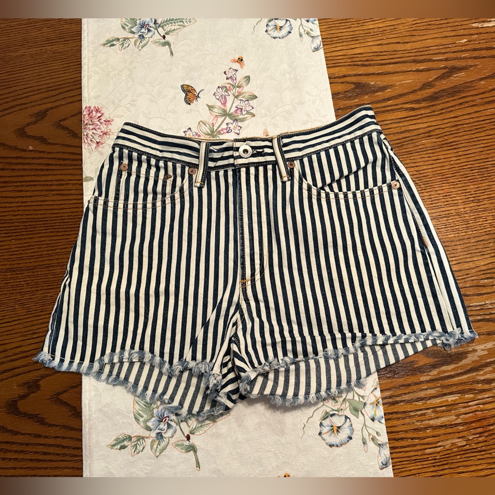 Rag & Bone Navy and White Striped Garment